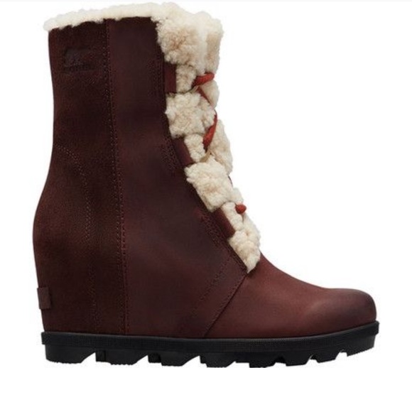 SOREL: GORGEOUS Joan of Arctic Wedge II w/ Shearling - Sz 9 - NIB! - Picture 4 of 8